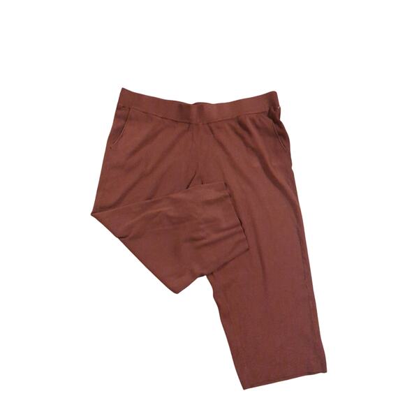 Ava and Viv brown stretchy knit pants size 2X - Picture 1 of 4